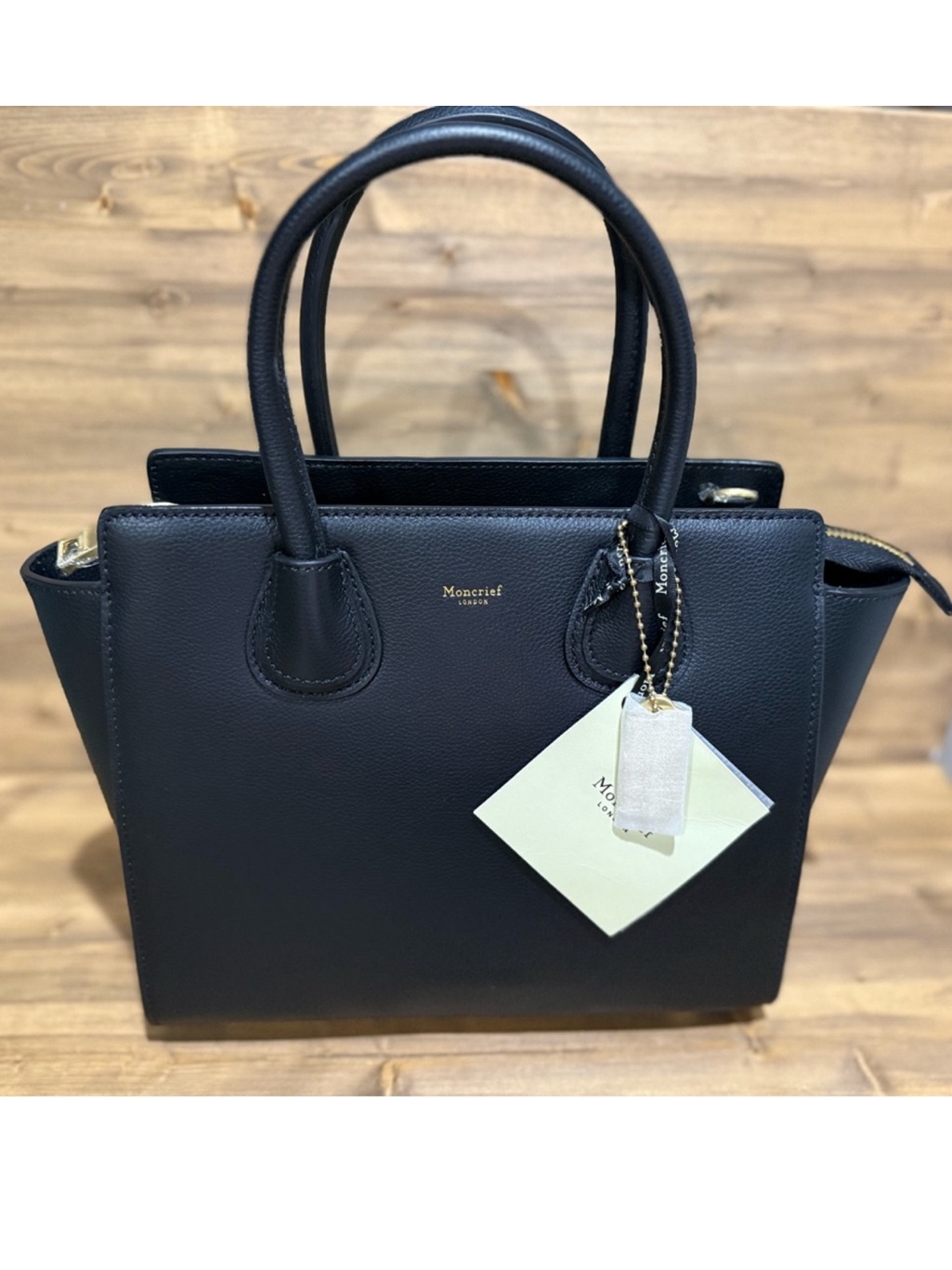 Moncrief Italian Leather Small Crossbody Handbag Black